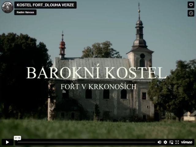 Barokní kostel Fořt v Krkonoších